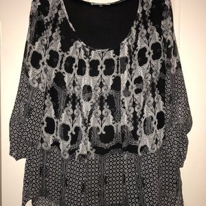 XL Sioni 3/4 sleeve boutique blouse